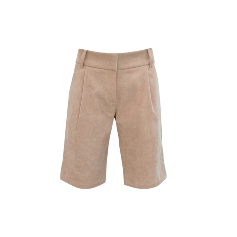 Bermuda Attitude Alfaiataria Cotelê Sand