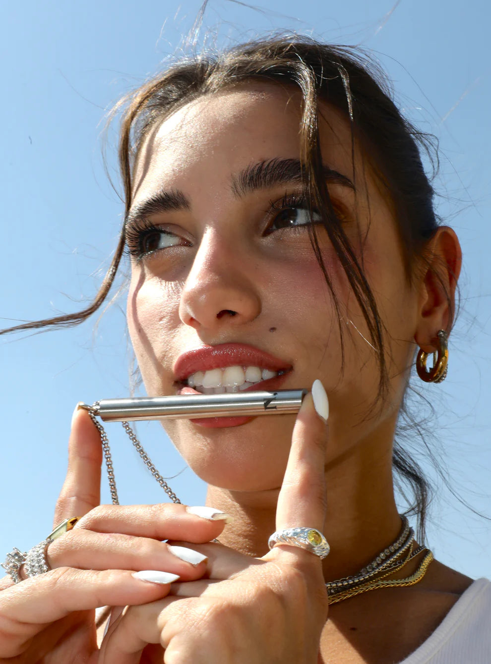 Colar Becklace Nowdays Prata