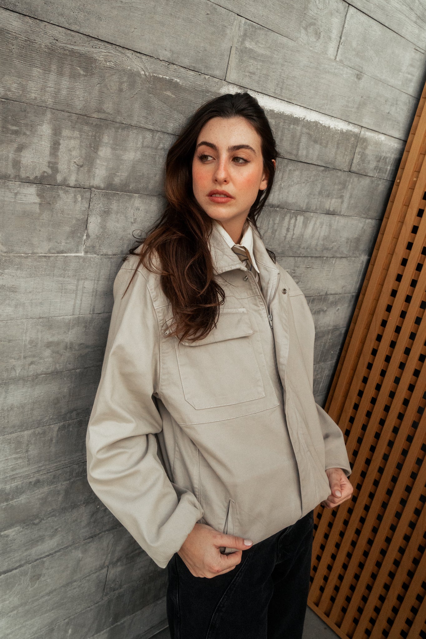 Jaqueta IDK Twill Areia