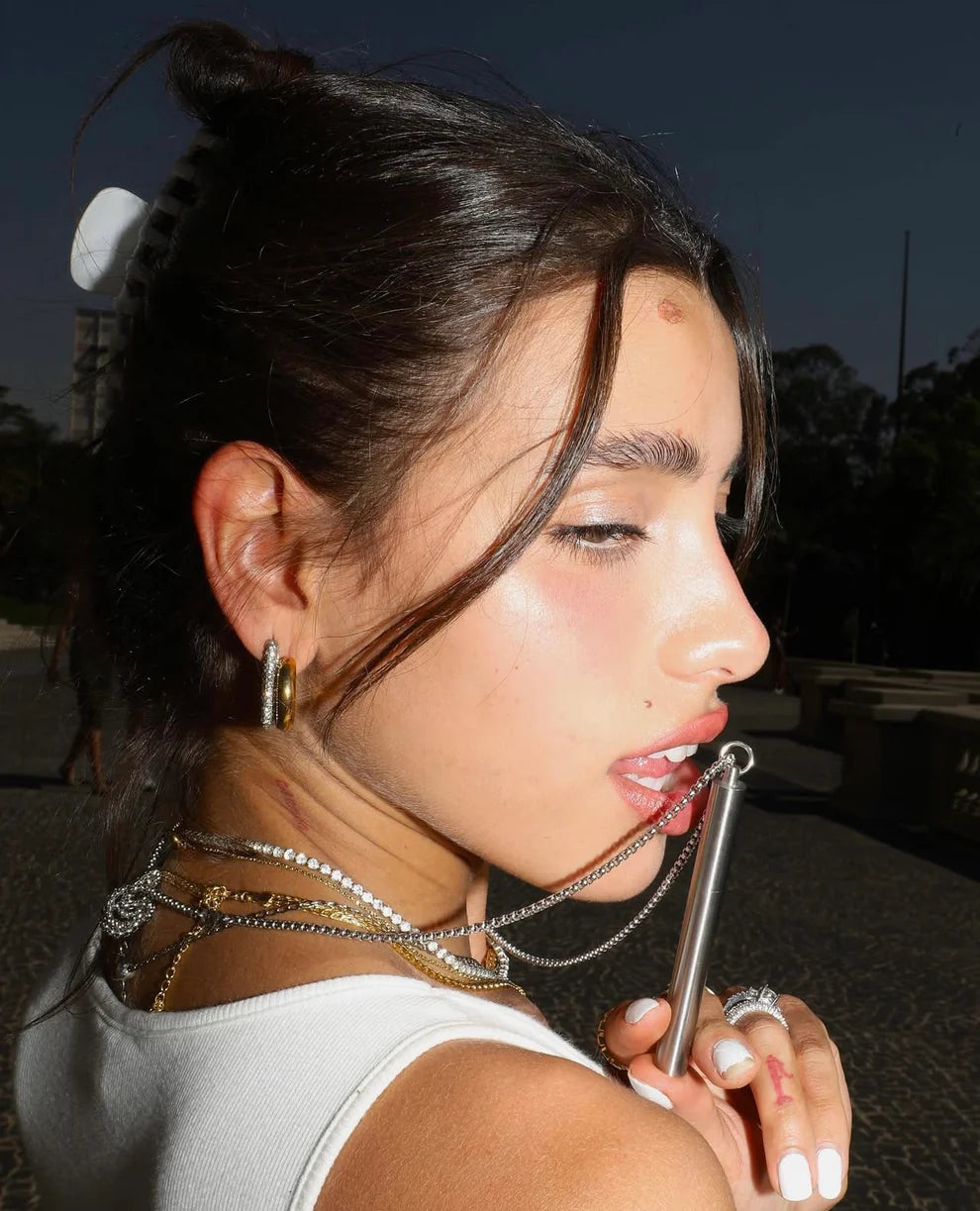 Colar Becklace Nowdays Prata