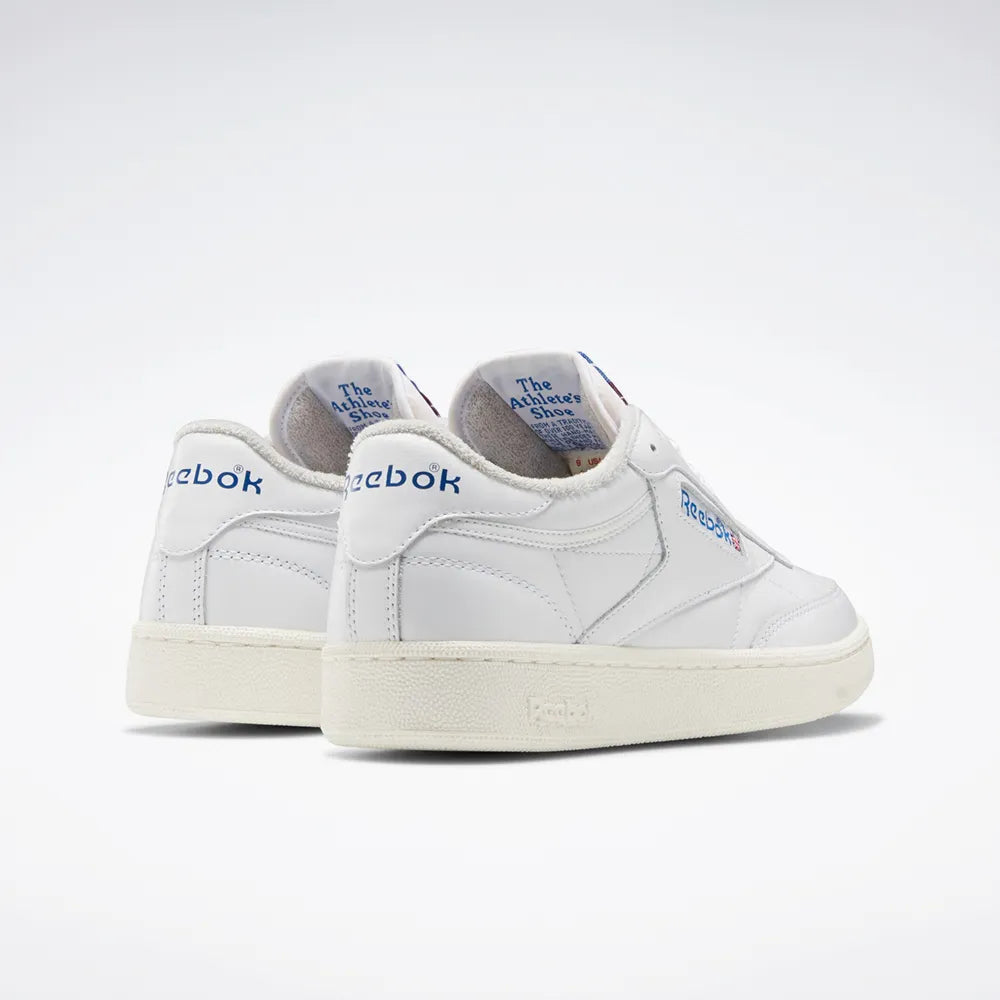 Tênis Reebok Club C 85 Vintage Branco e Azul