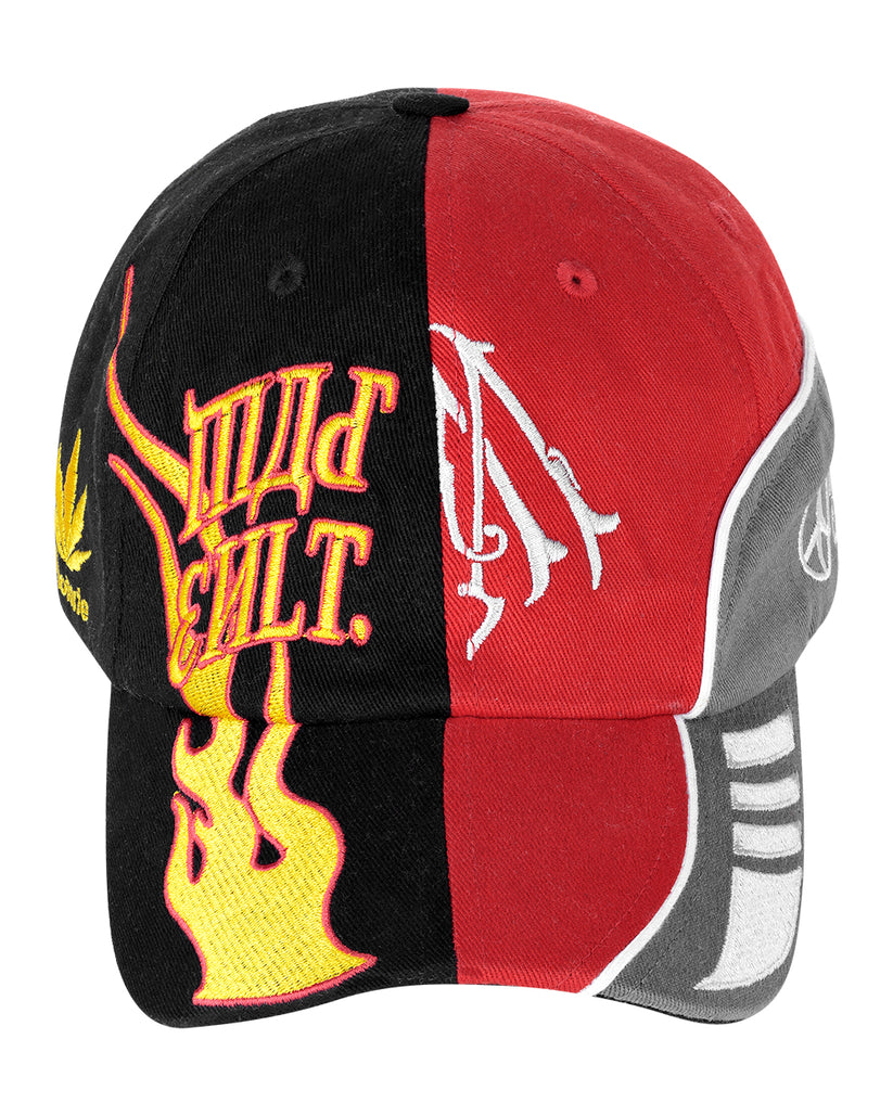 Boné Mad Enlatados Baseball Preto e Vermelho