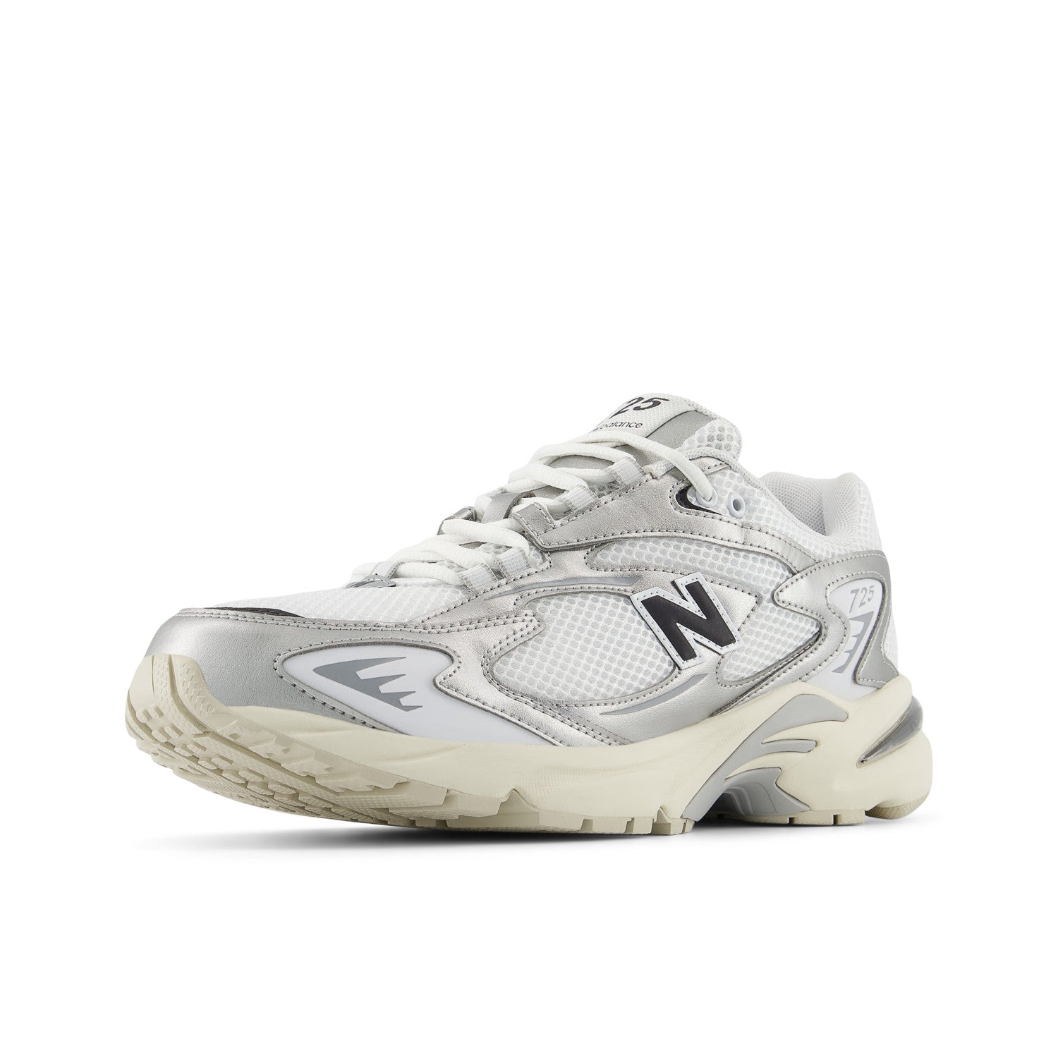 Tênis New Balance Masculino 725 Branco Cinza Metalizado