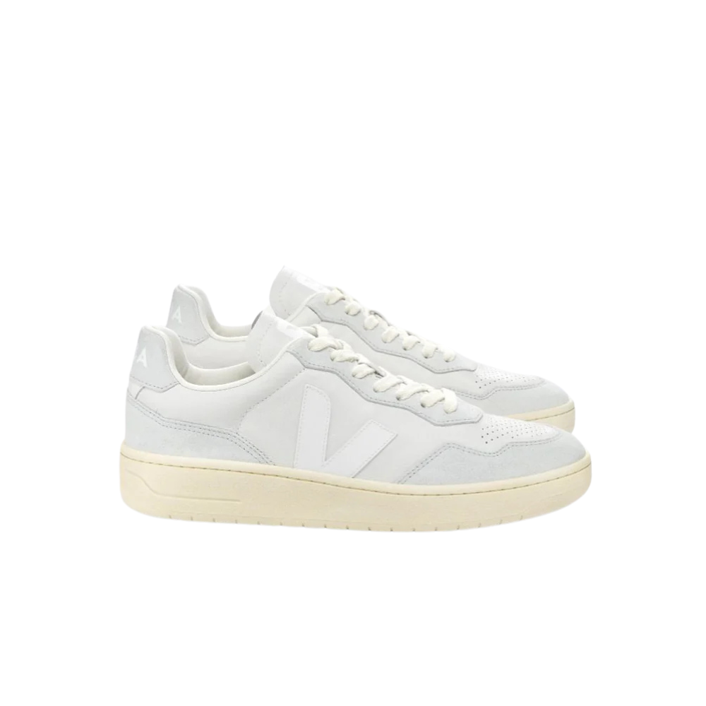 Tênis Veja V-90 Leather Unissex Gravel White