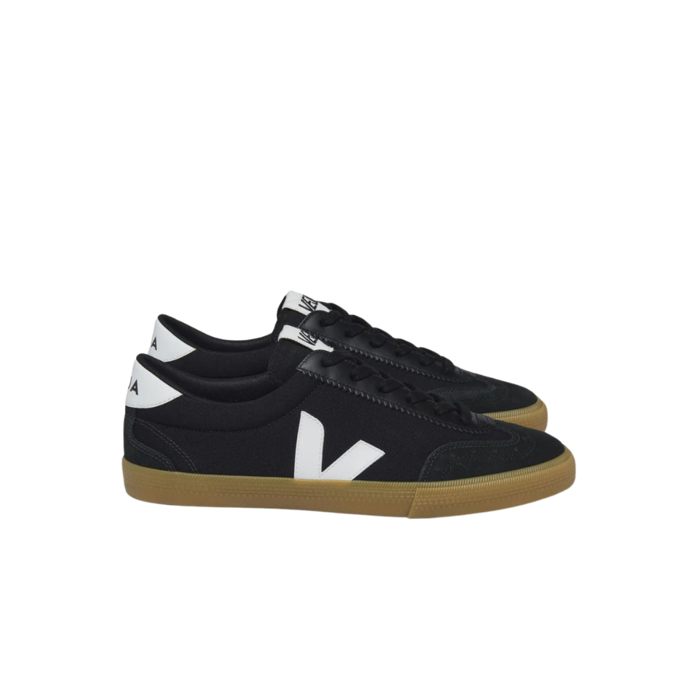 Tênis Veja Volley Canvas Unissex Black White Natural