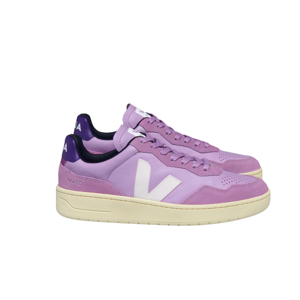 Tênis Veja V-90 Ot Couro Orchid White