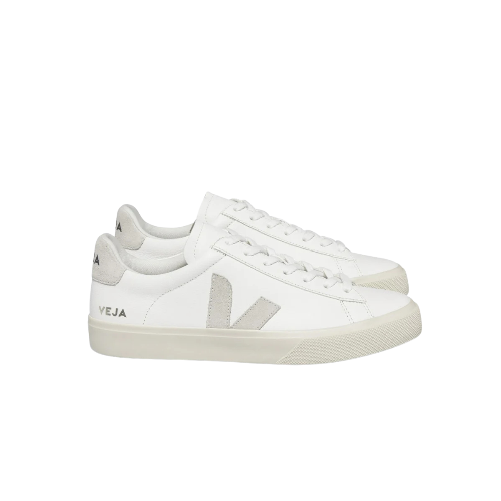 Tênis Veja Campo Leather White Natural Suede
