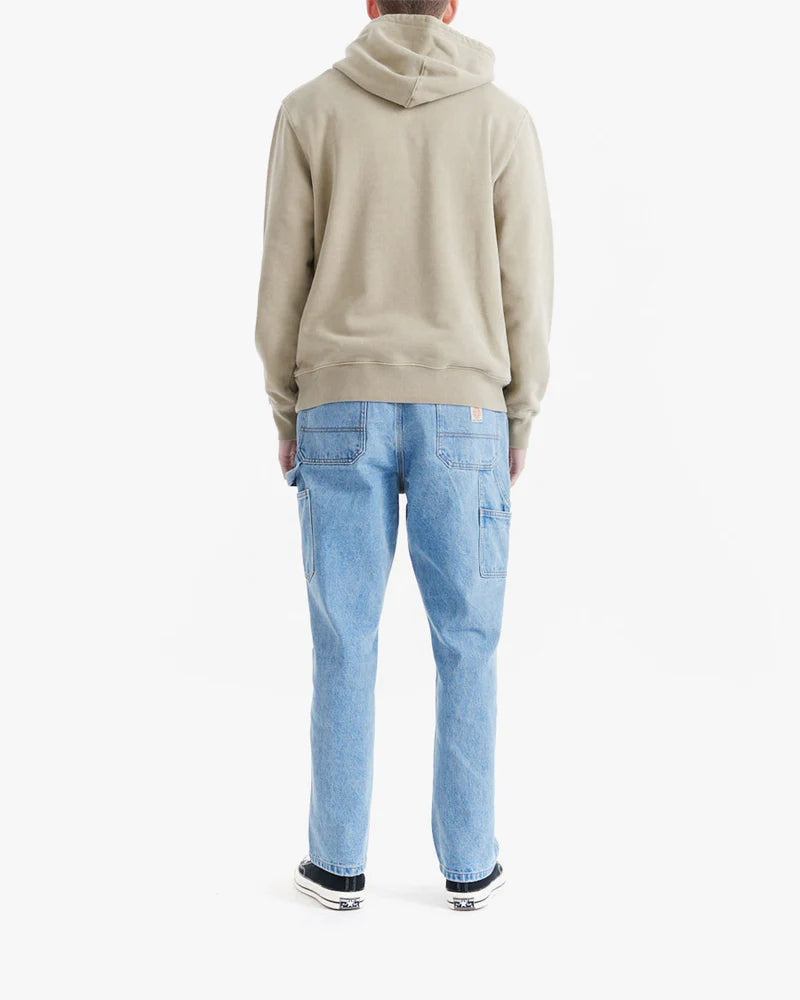 Moletom Canguru Deus Shield Garment Dyed Bege