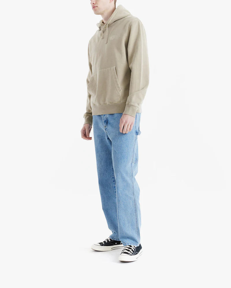 Moletom Canguru Deus Shield Garment Dyed Bege