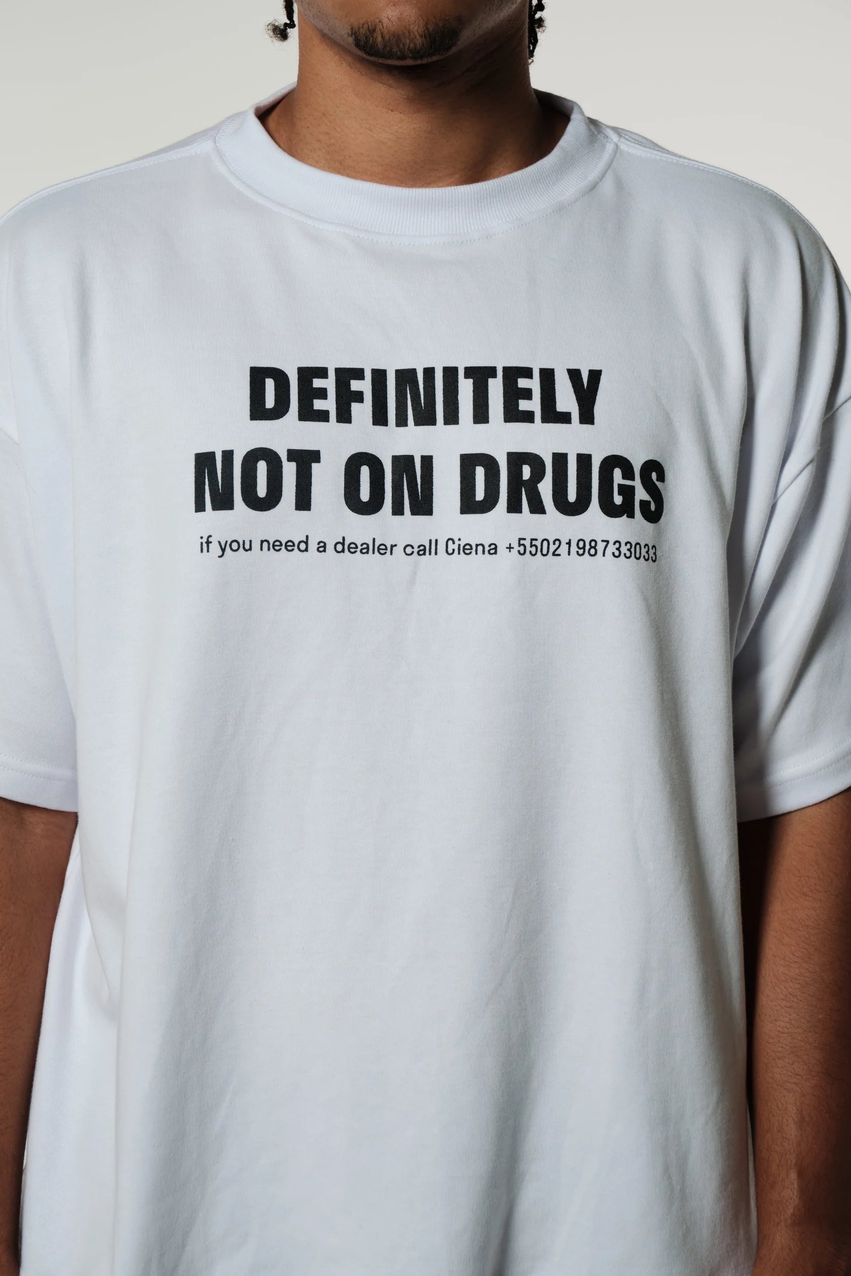 Camiseta Ciena Not On Drugs