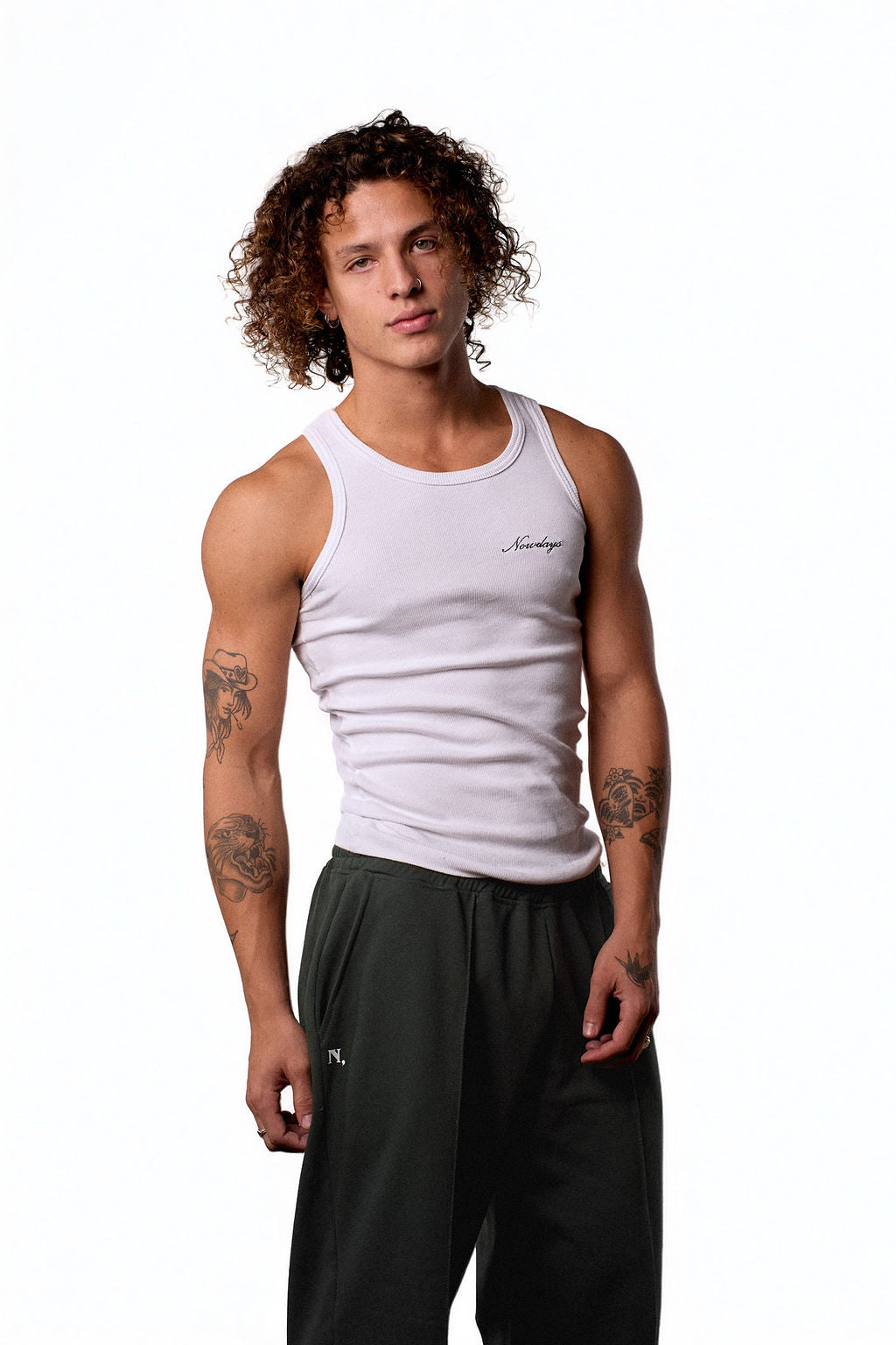 Regata Masculina Nowdays Essentials Branca