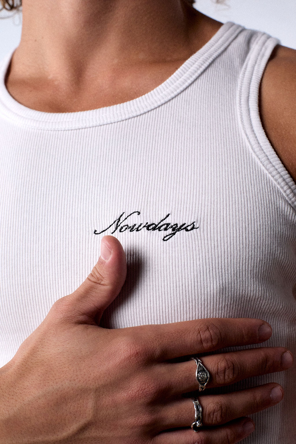 Regata Masculina Nowdays Essentials Branca