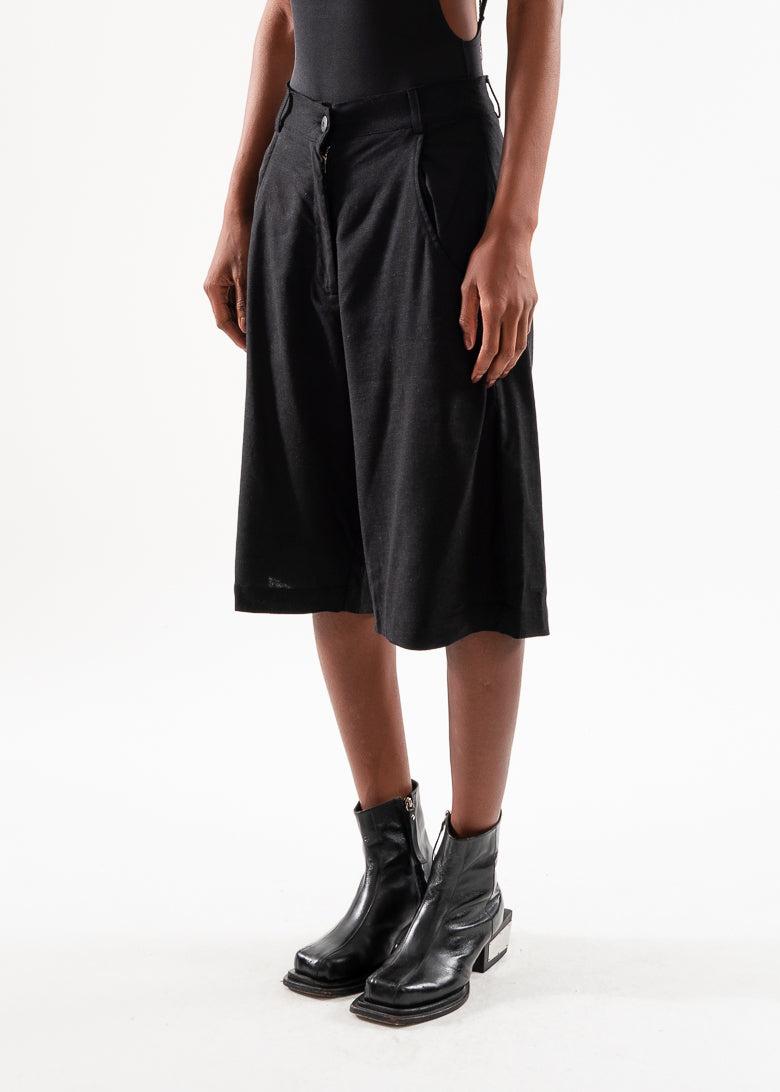 Bermuda Longa Forca Alfaiataria Preta