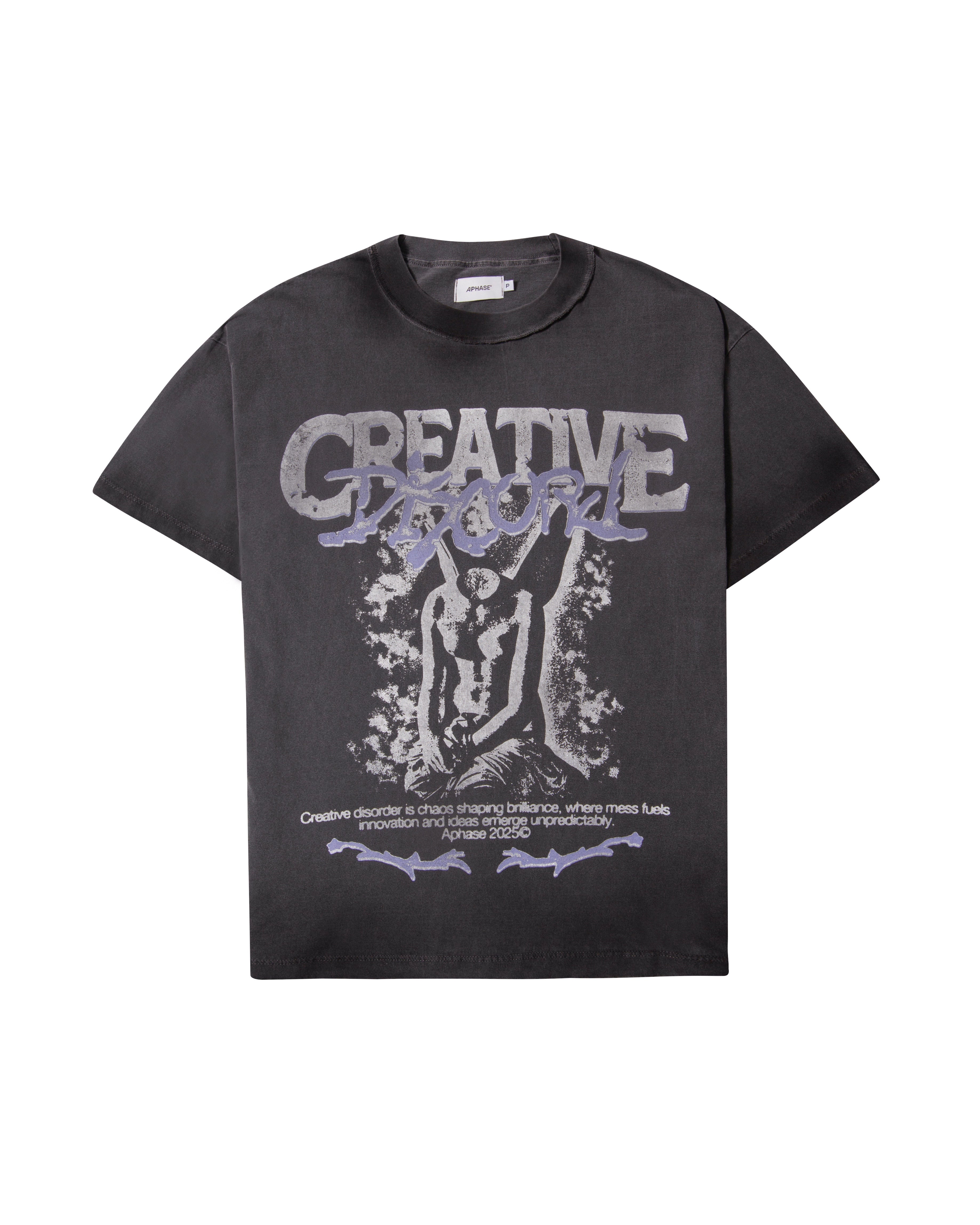 Camiseta Aphase Creative Cinza Estonada