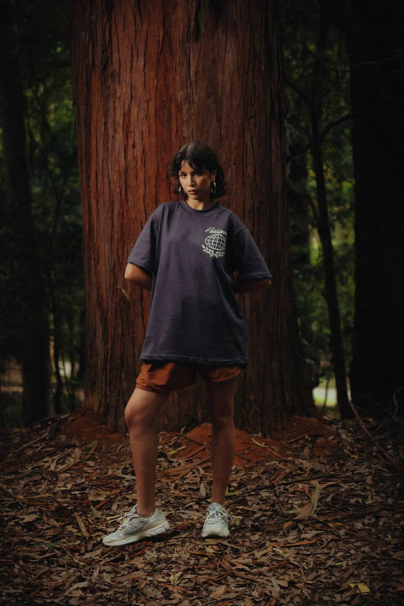 Camiseta Soleil Worldwide Explorer Chumbo