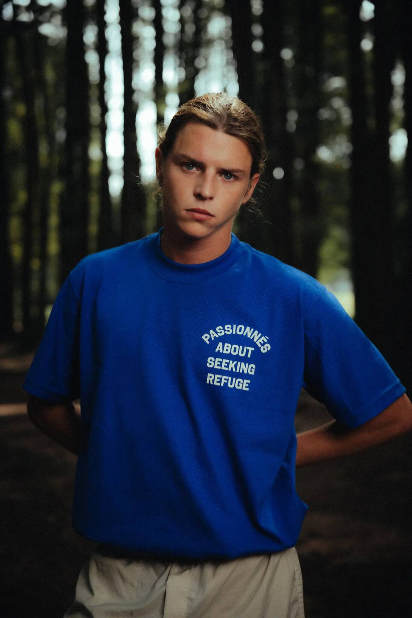 Camiseta Soleil About Seeking Refuge Azul