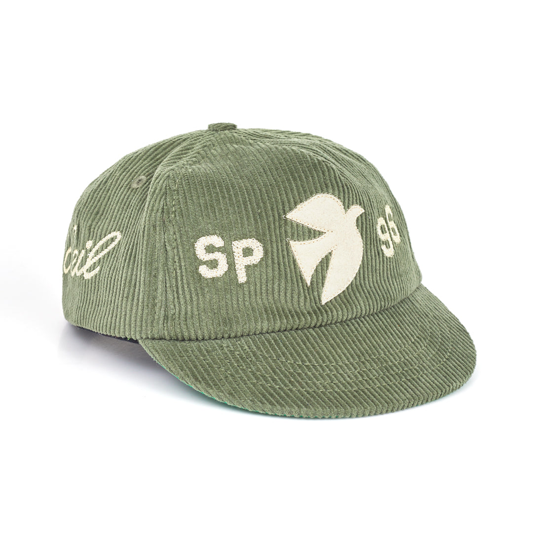 Boné Soleil Bird Corduroy Crown Verde
