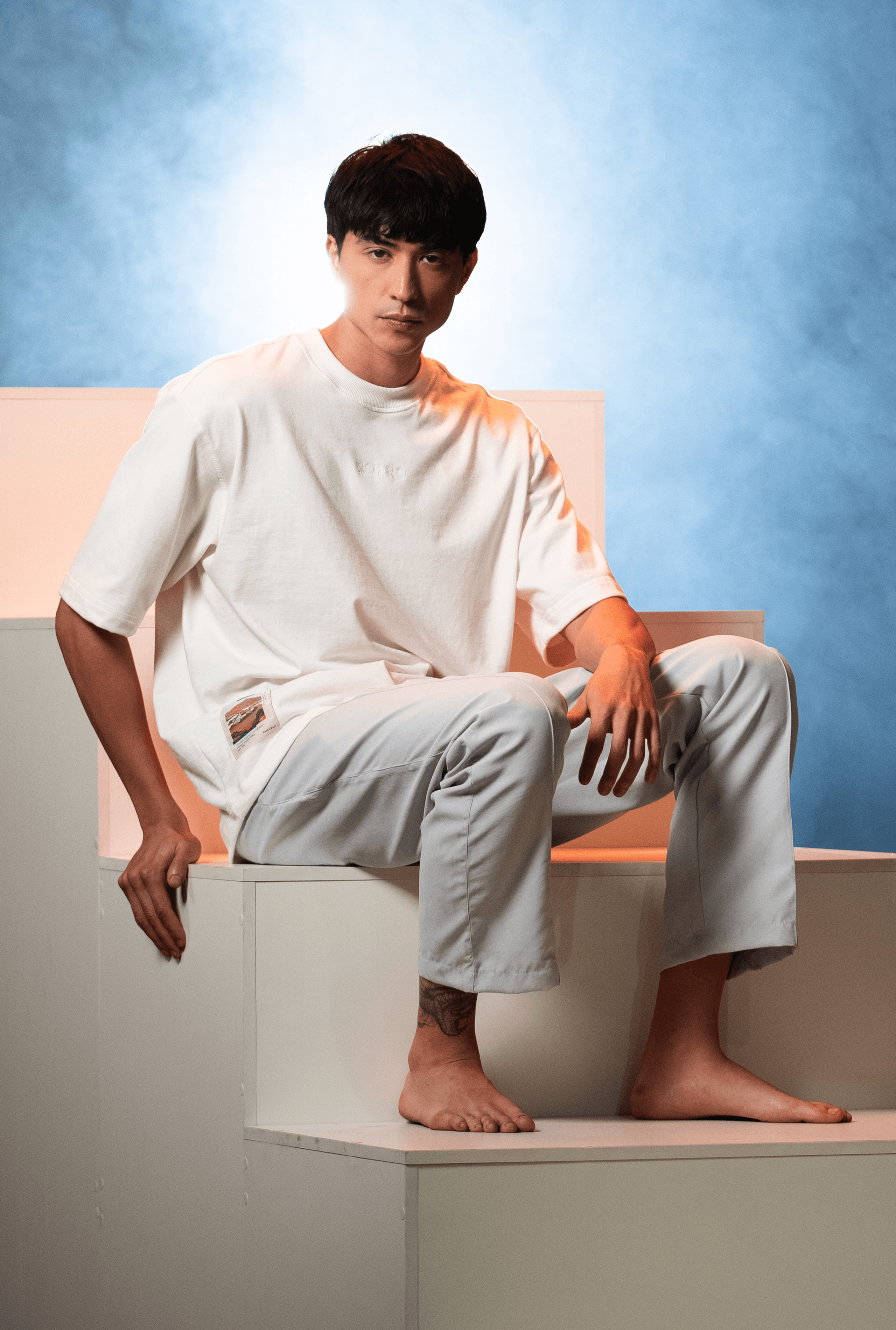 Camiseta Sopro Oversized Off White