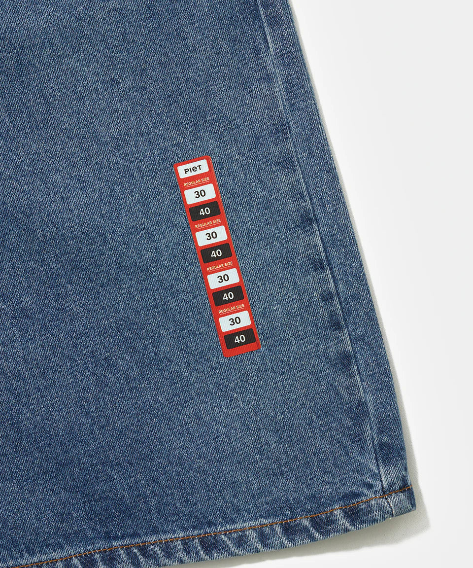 Shorts Jeans Piet Brand New Washed Denin Azul Claro