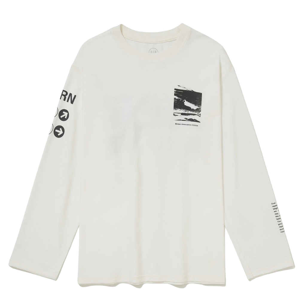 Camiseta Manga Longa Birden Association Branca