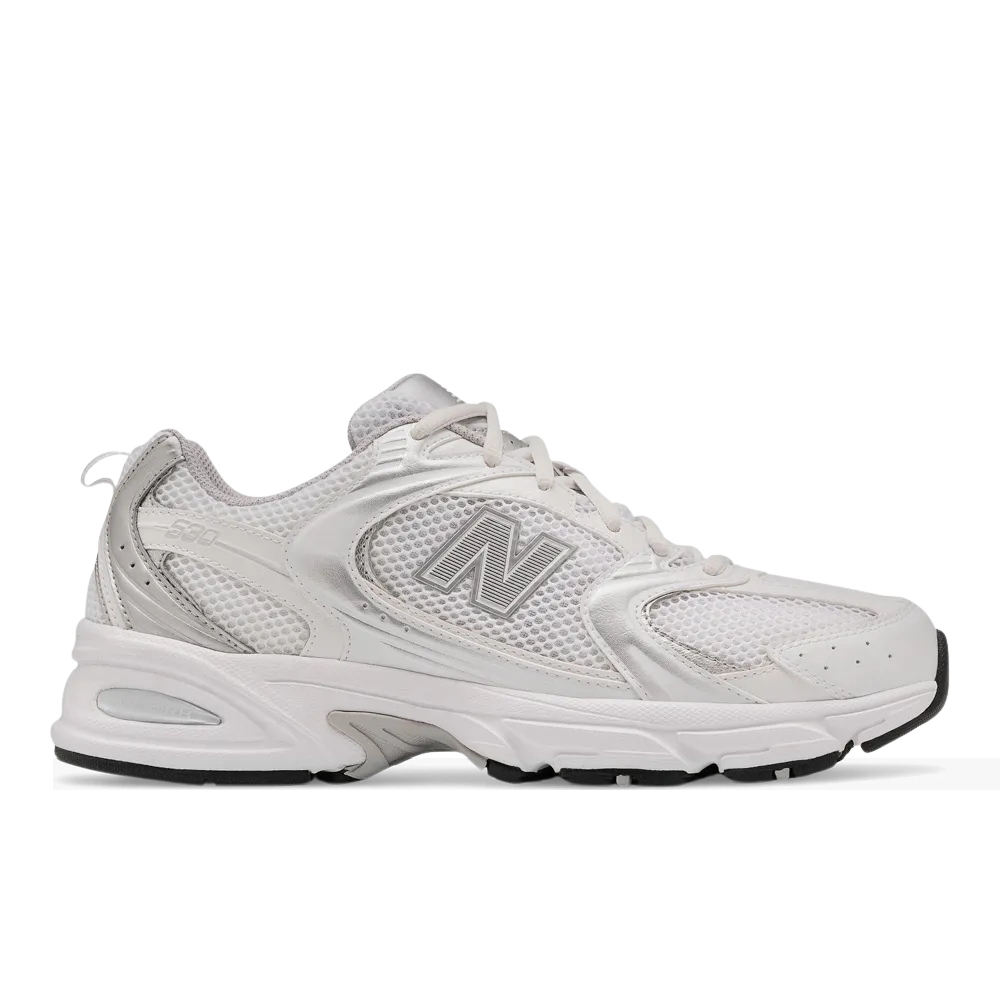 Tênis New Balance 530 Branco e Prata