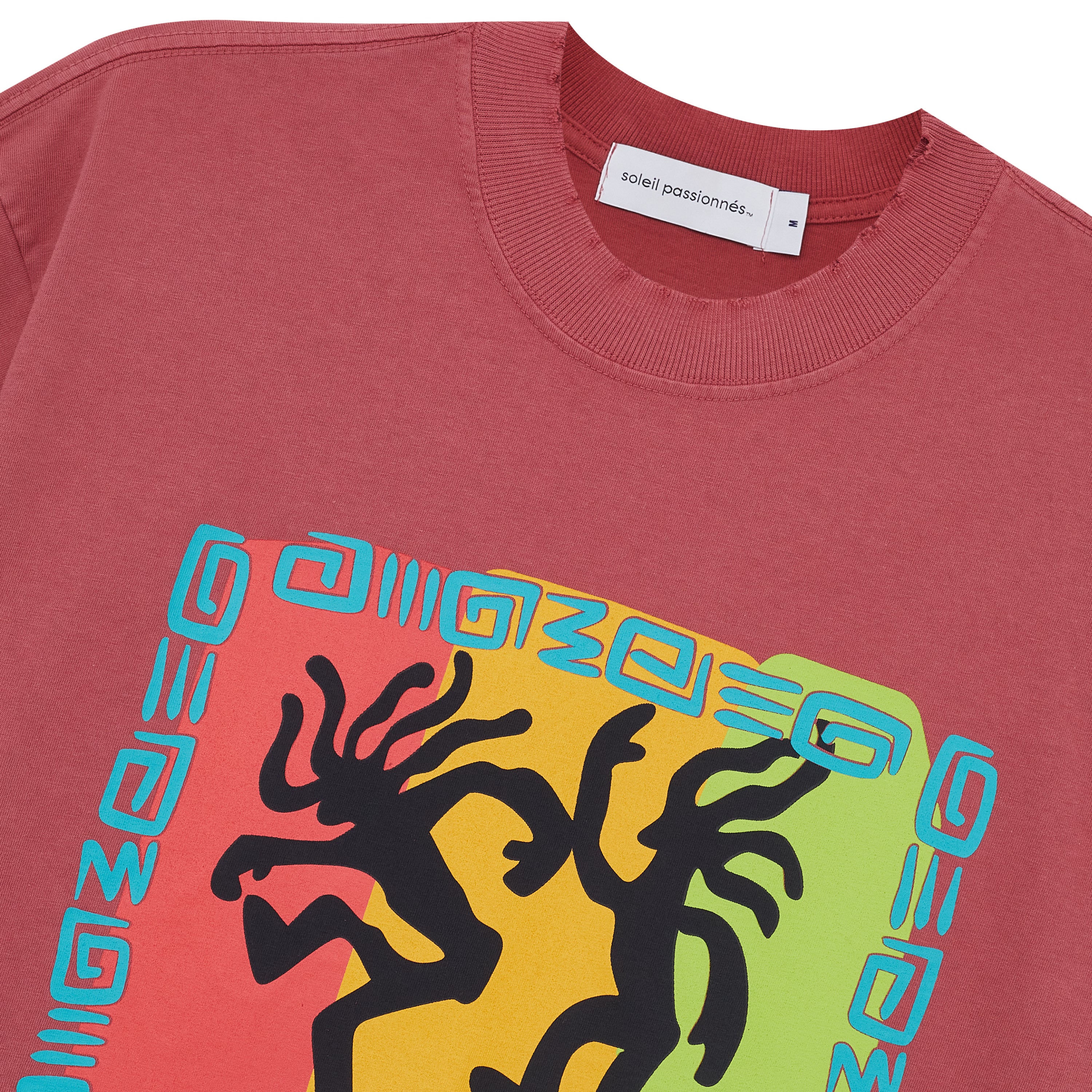 Camiseta Rythme Et Chaleur Vermelho Goiaba