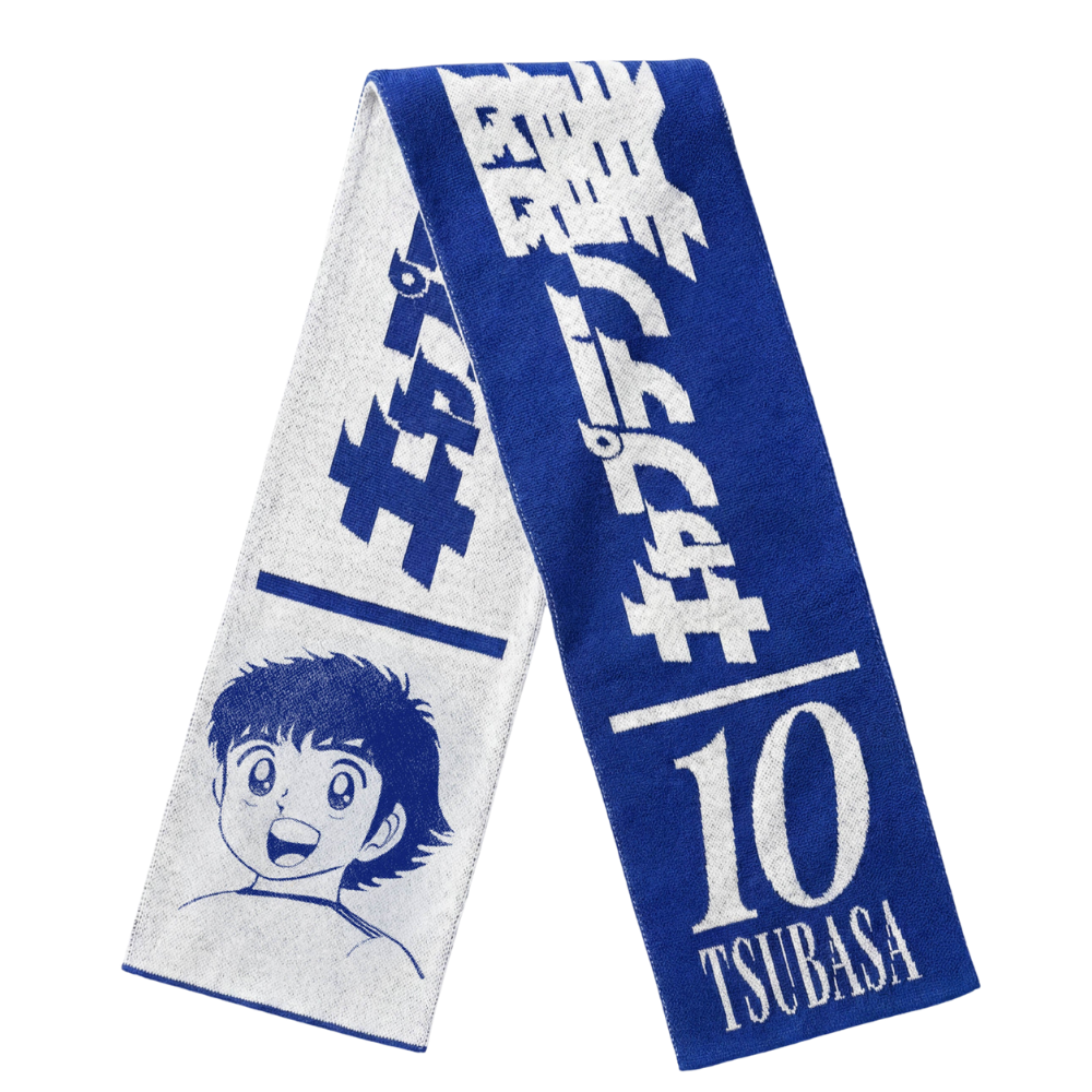 Cachecol The Saint Knit Tsubasa 10 Branco e Azul