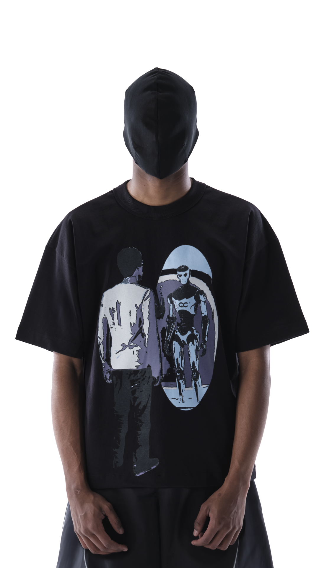 Camiseta Quadro Abismo Boxy Preto