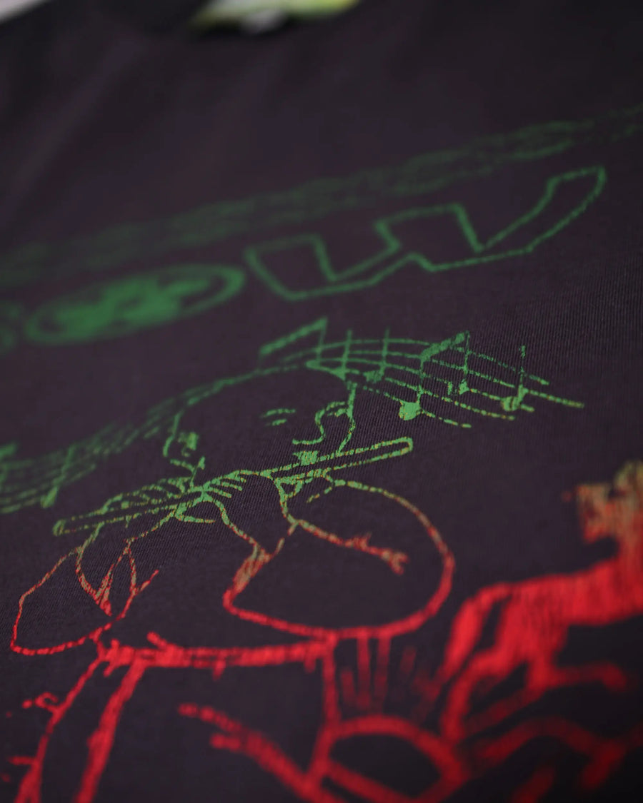 Camiseta Sow Boxy Rasta Monk Cinza Estonado