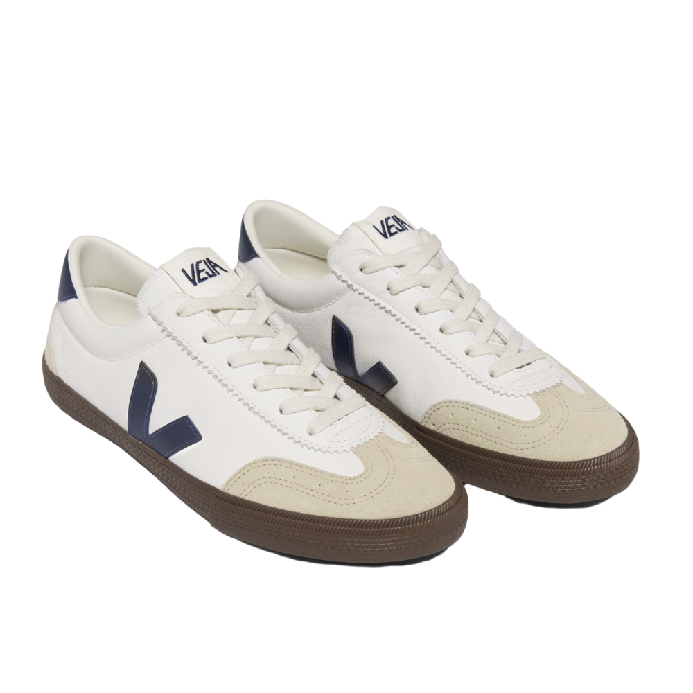 Tênis Veja Volley Leather Unissex White Nautico Bark