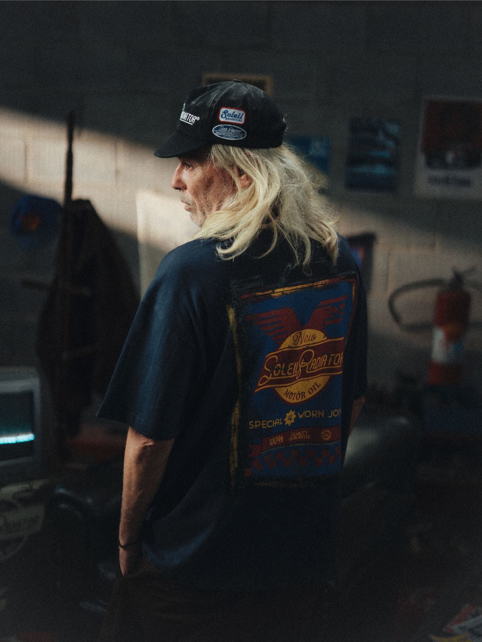 Camiseta Soleil Oil Merch Azul