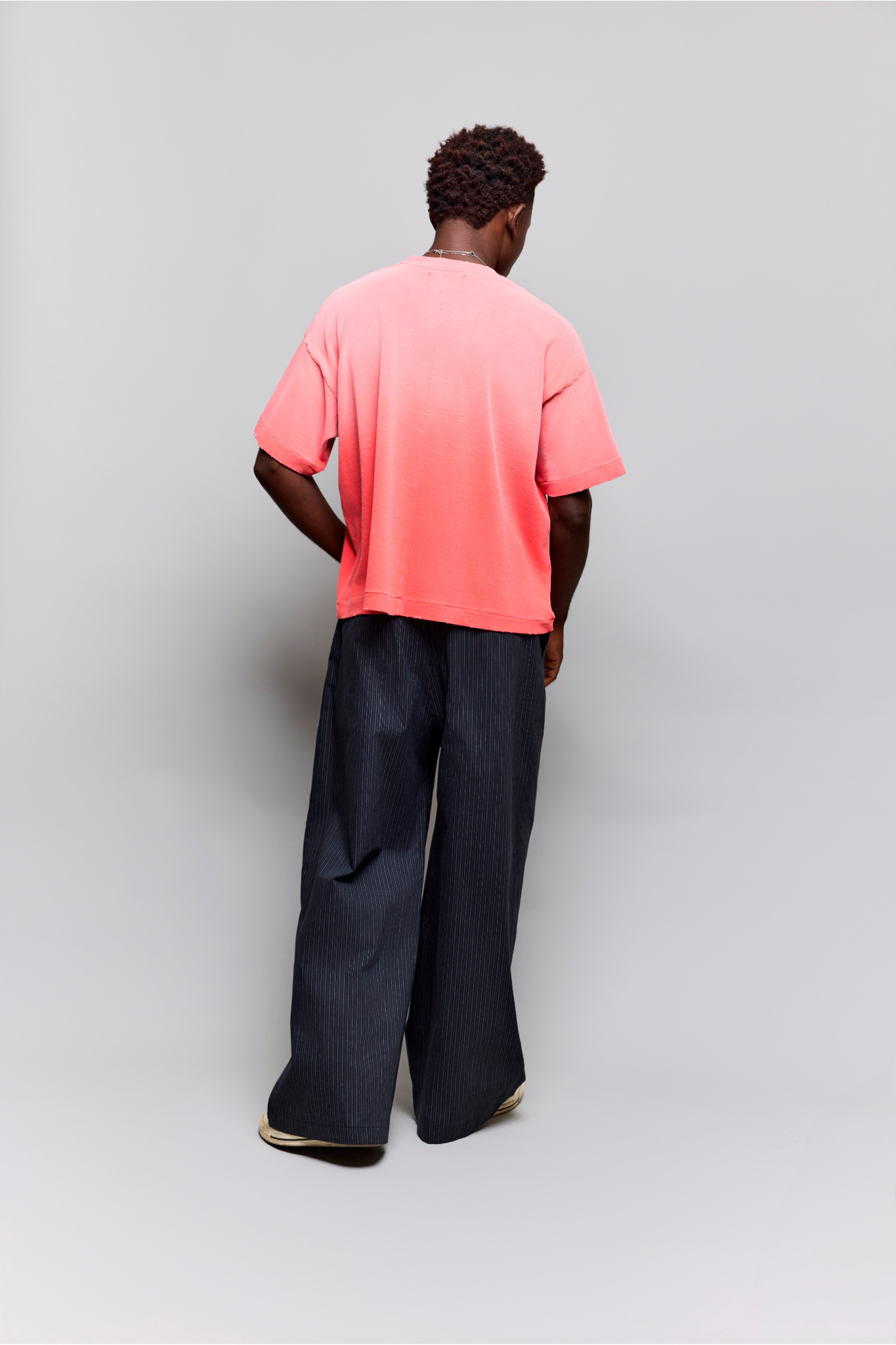 Camiseta Egho Boxy Faded Vermelha
