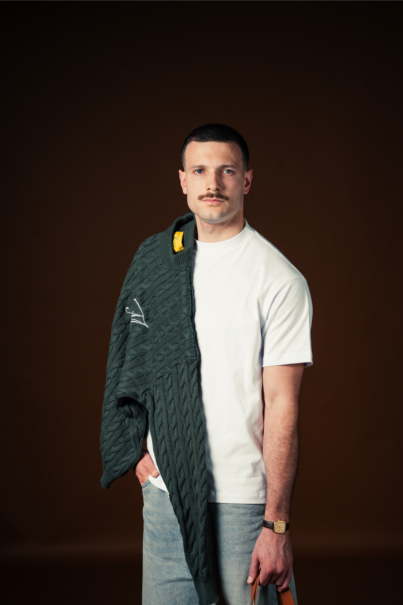 Sweater Mercê Duo Plots Verde