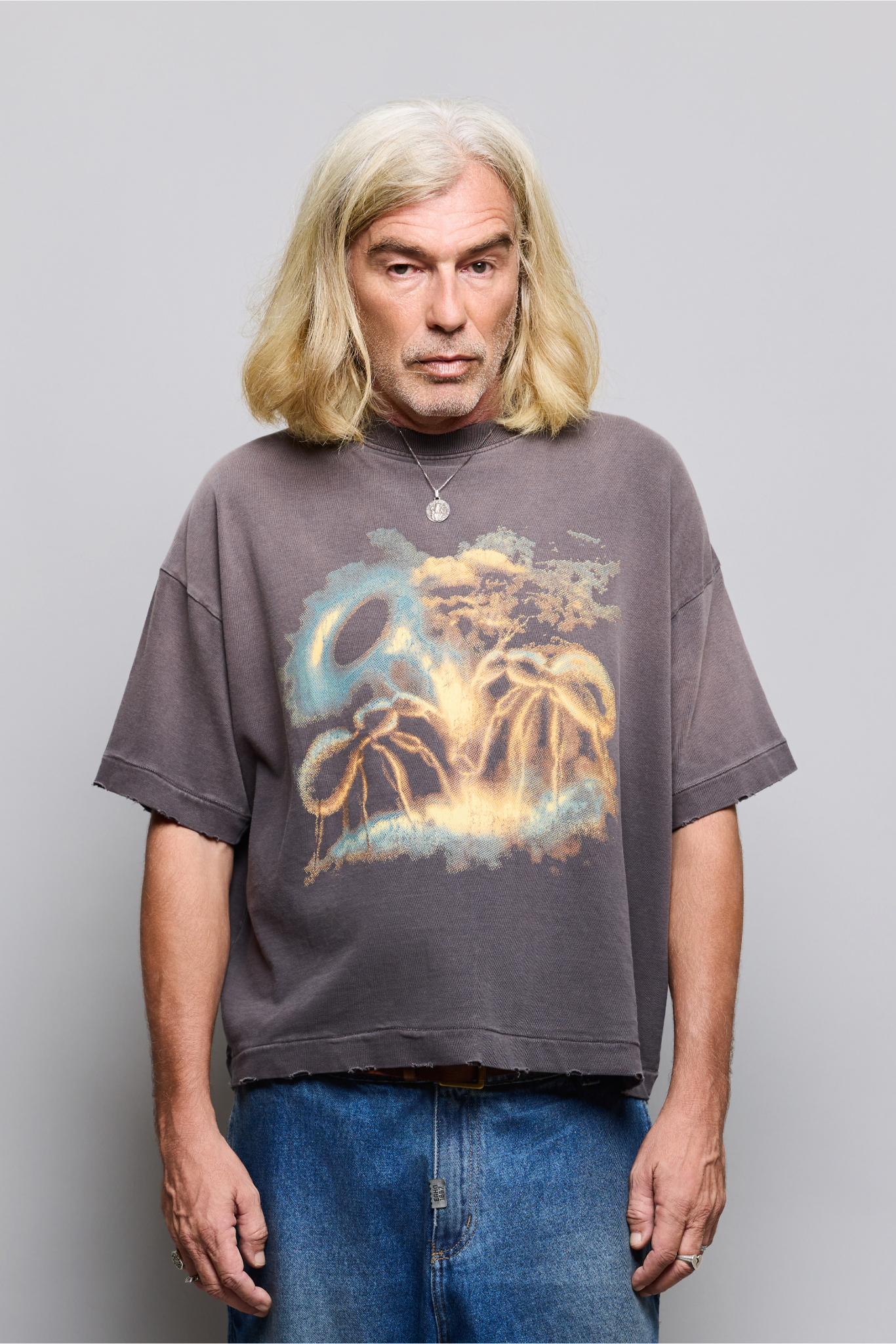 Camiseta Egho Boxy Formiga Marrom