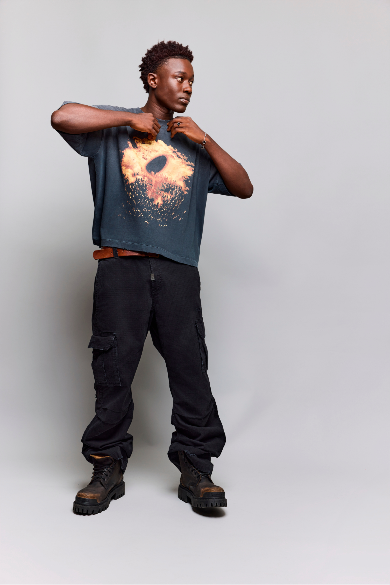 Camiseta Egho Boxy O Culto Preta