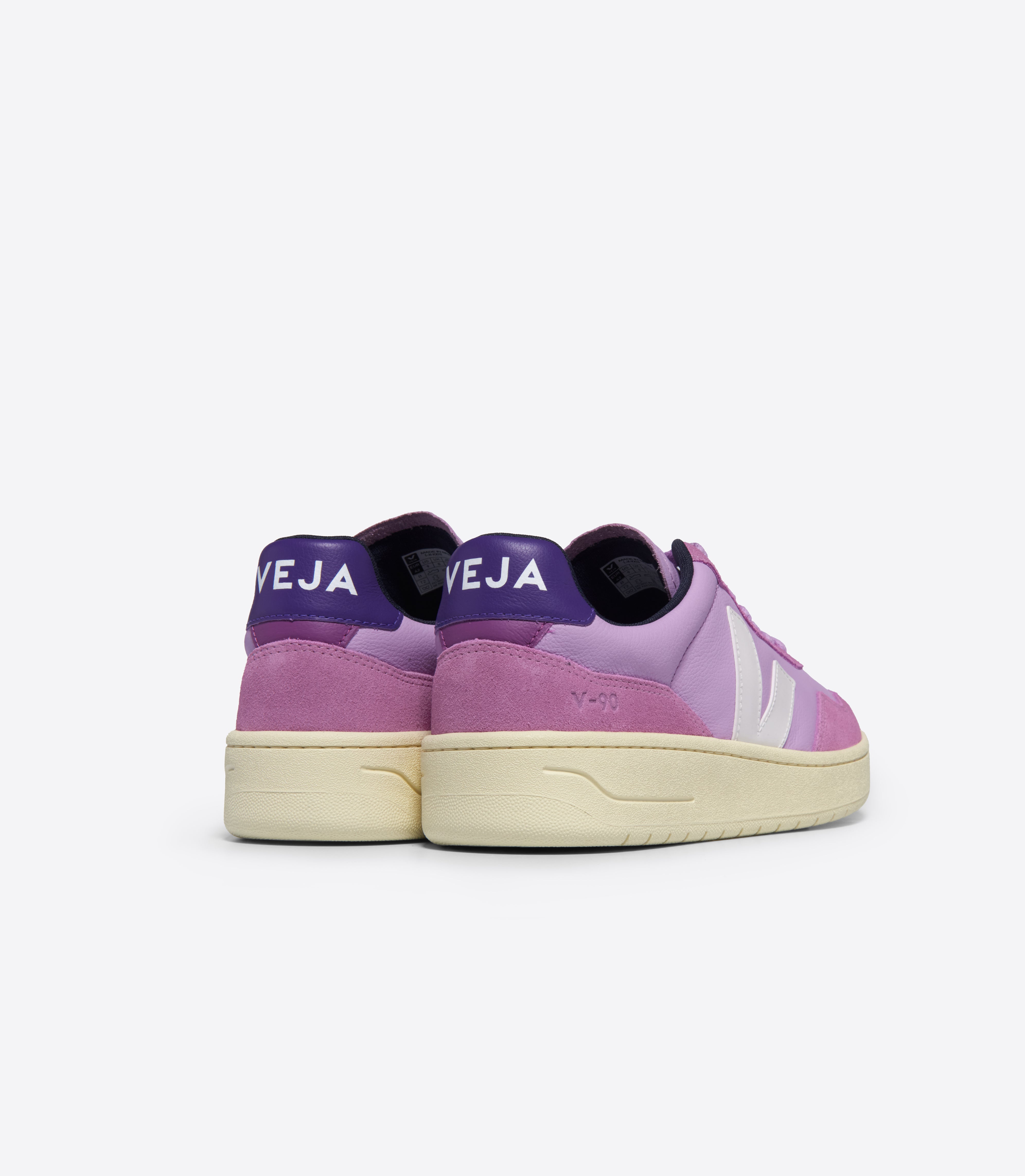 Tênis Veja V-90 Ot Couro Orchid White