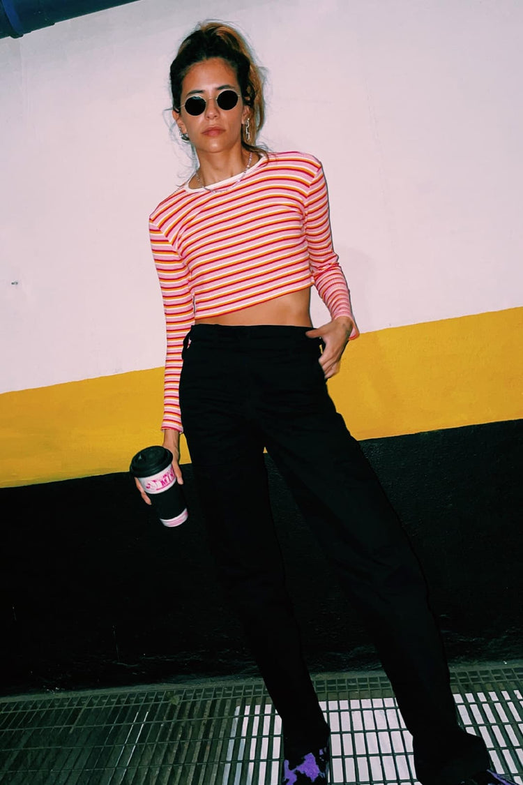 Blusa Skin Listrada Pink