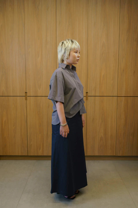 Saia Tansu Noma Azul Marinho