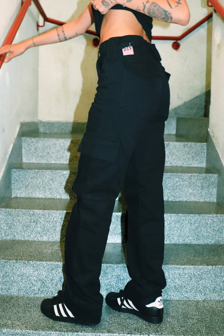 Calça Stripes Cargo Black