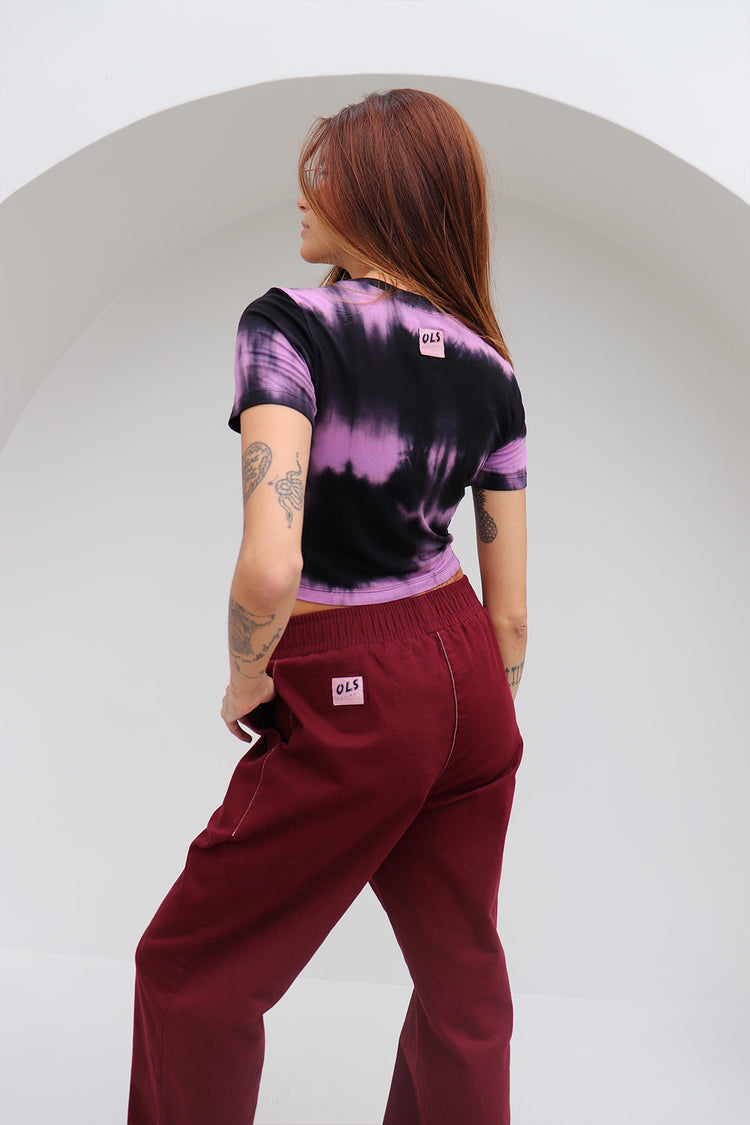 Camiseta Baby Look Mystical Malha Purple