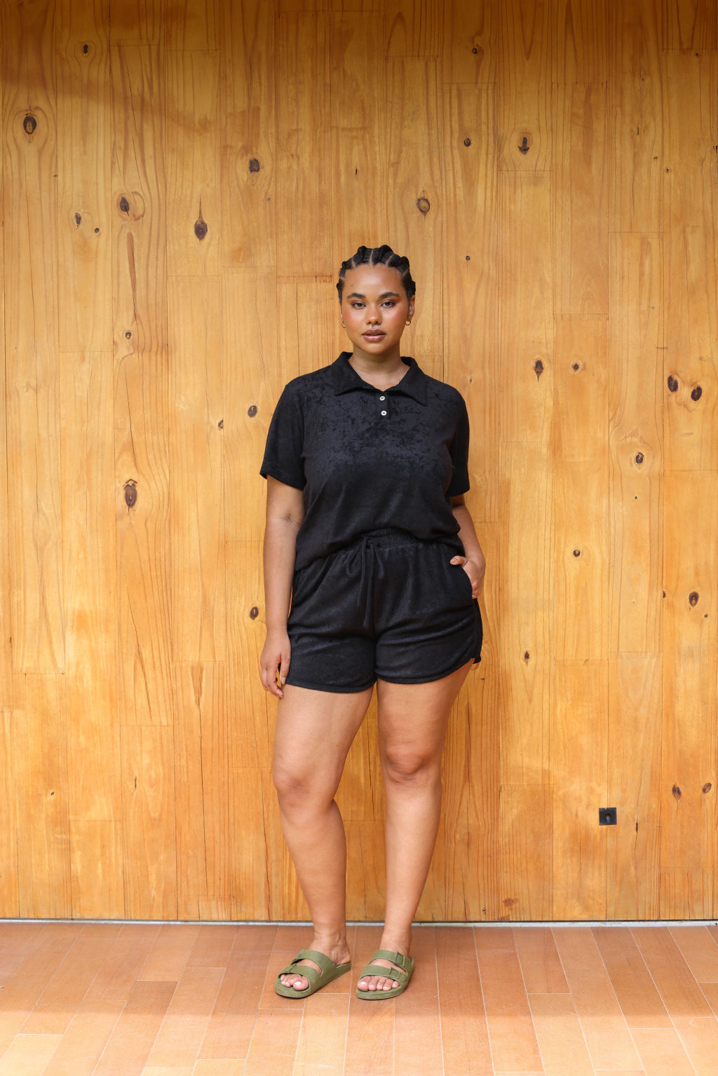 Camiseta Polo Bossa Refúgio Preto
