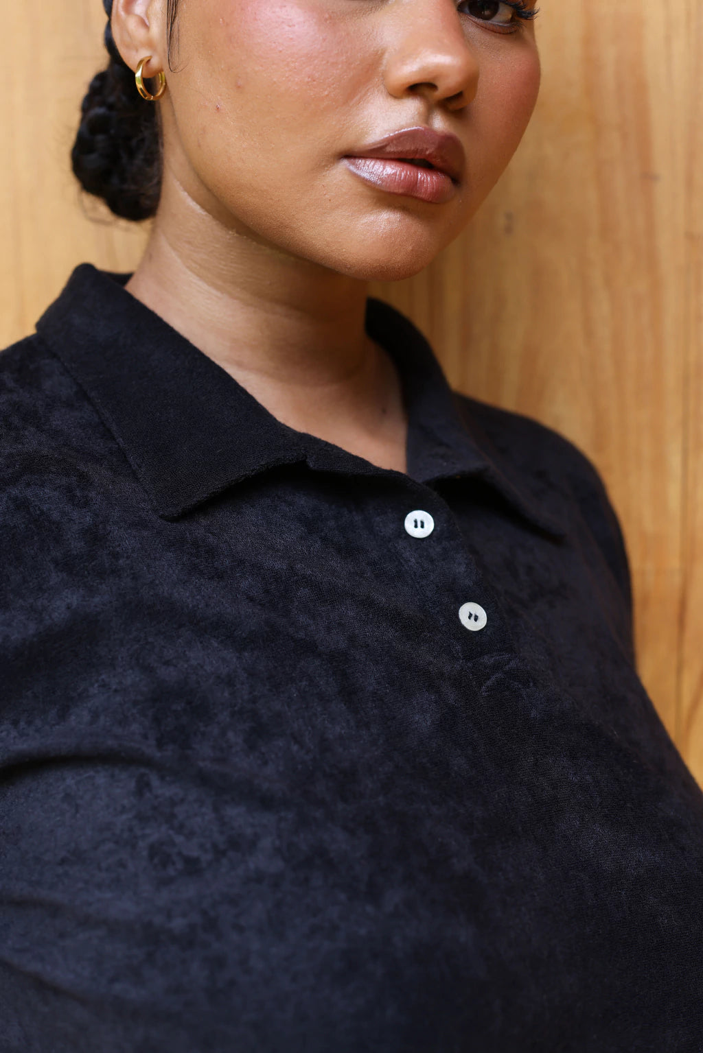 Camiseta Polo Bossa Refúgio Preto