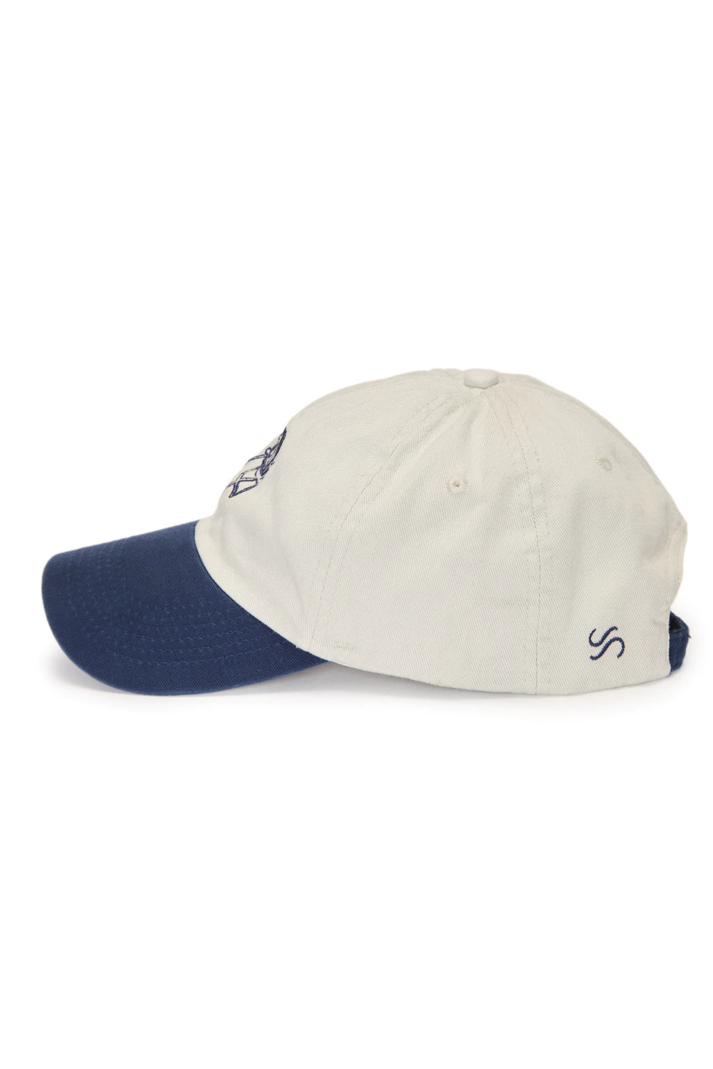 Boné Bossa Cadeira de Praia Azul e Branco - Sarja Premium