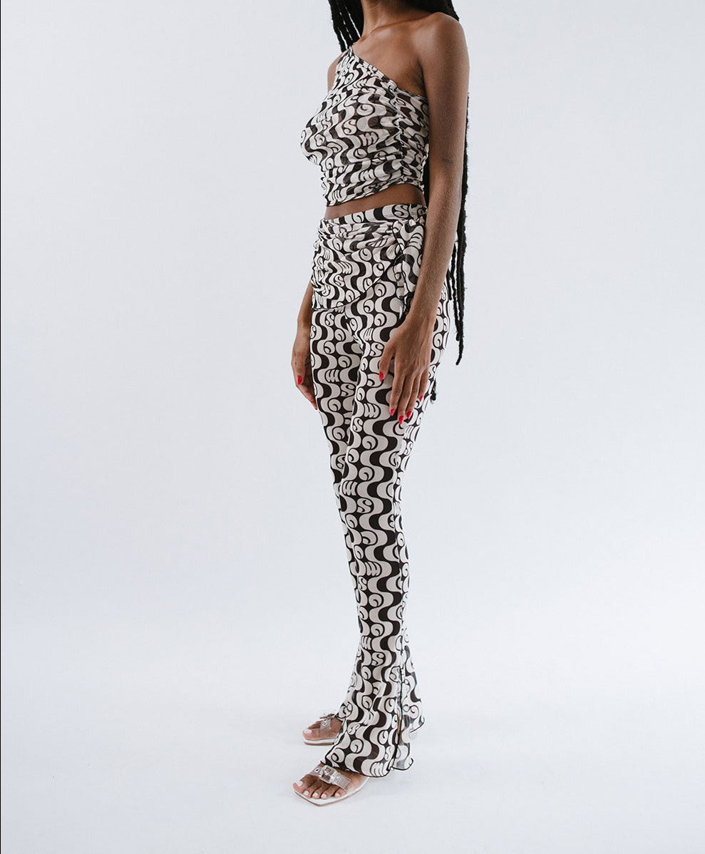 Calça Tule Nin Orla Preto