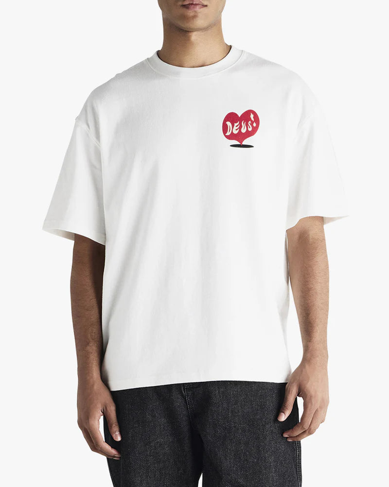 Camiseta Deus Ex Machina Deep Cut Off White