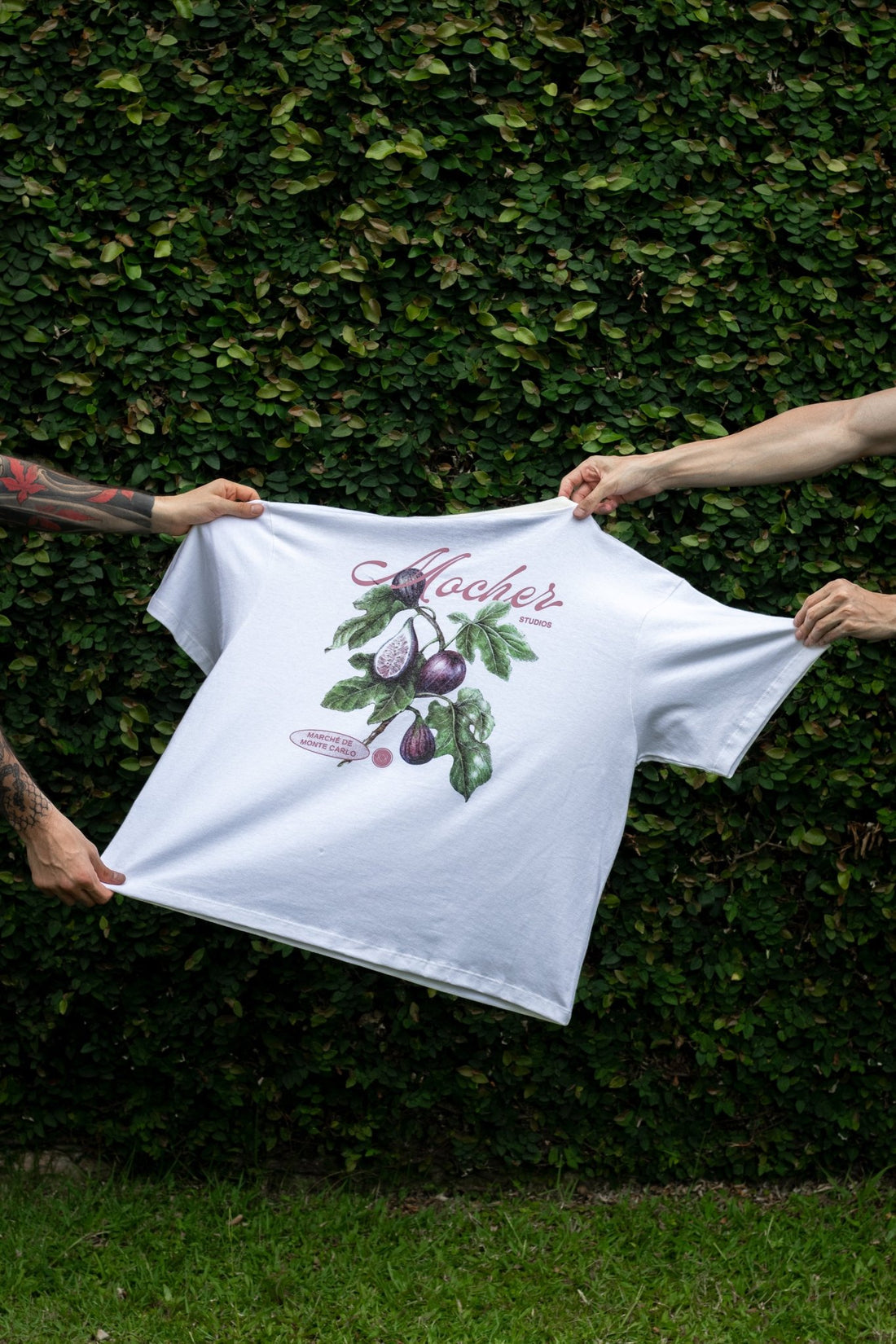Camiseta Mocher Marché Branca