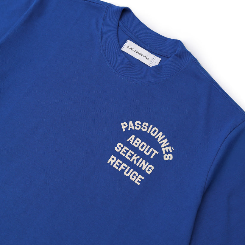 Camiseta Soleil About Seeking Refuge Azul