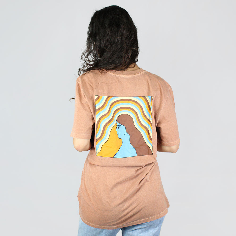 T-Shirt Colab Pomp Marrom Telha