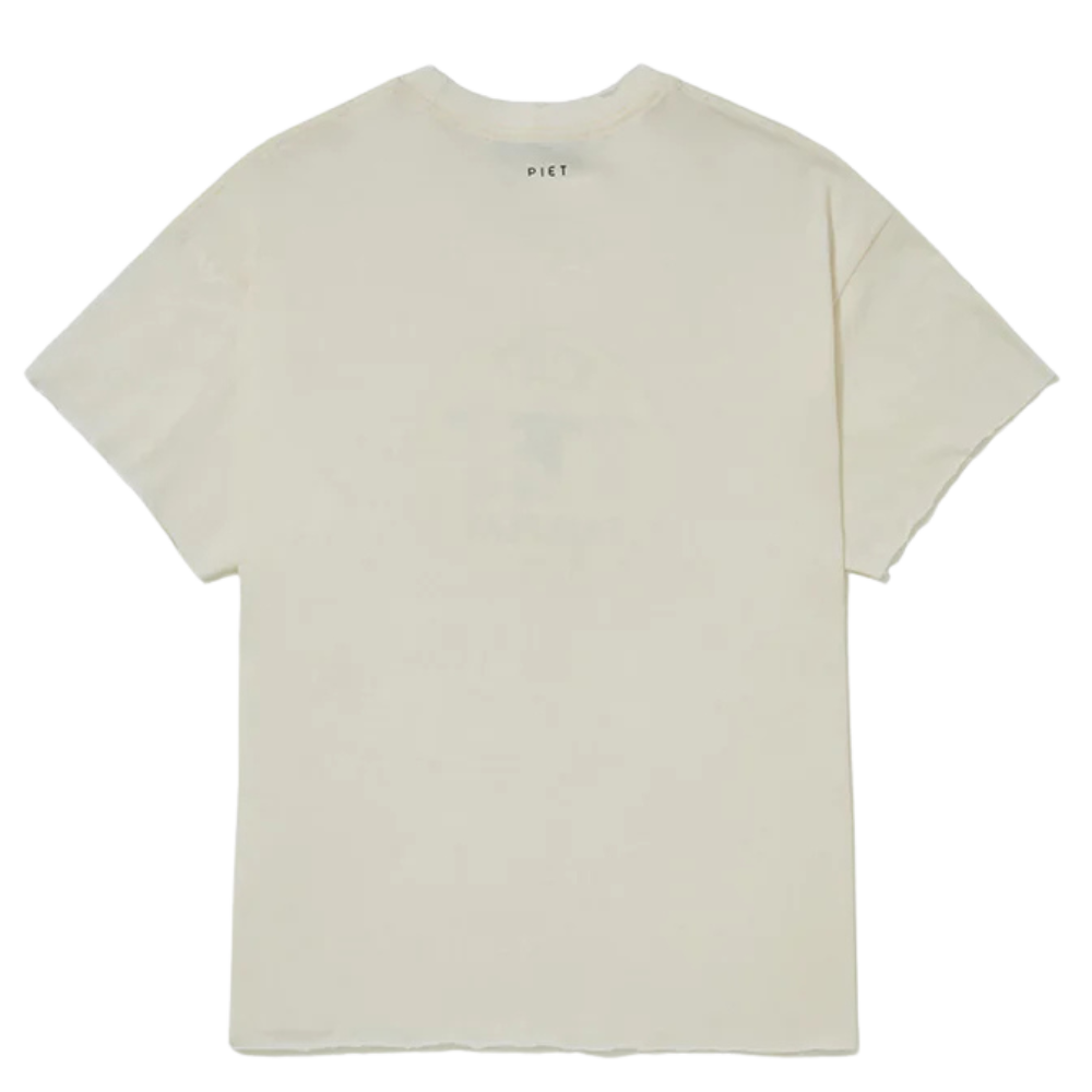 Camiseta Piet Fair Play Raw Edge Branca