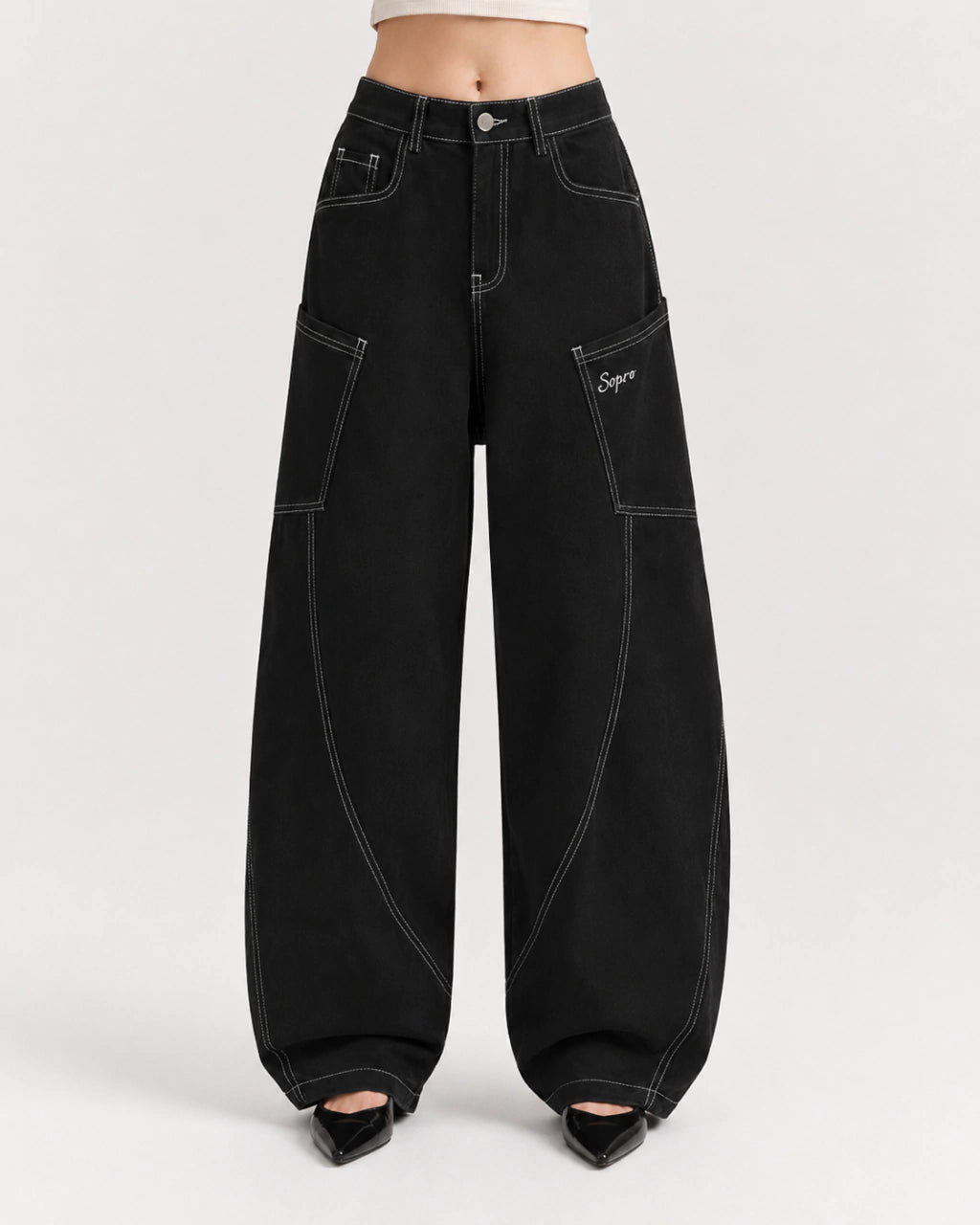 Calça Sopro Sarja Bag Apito